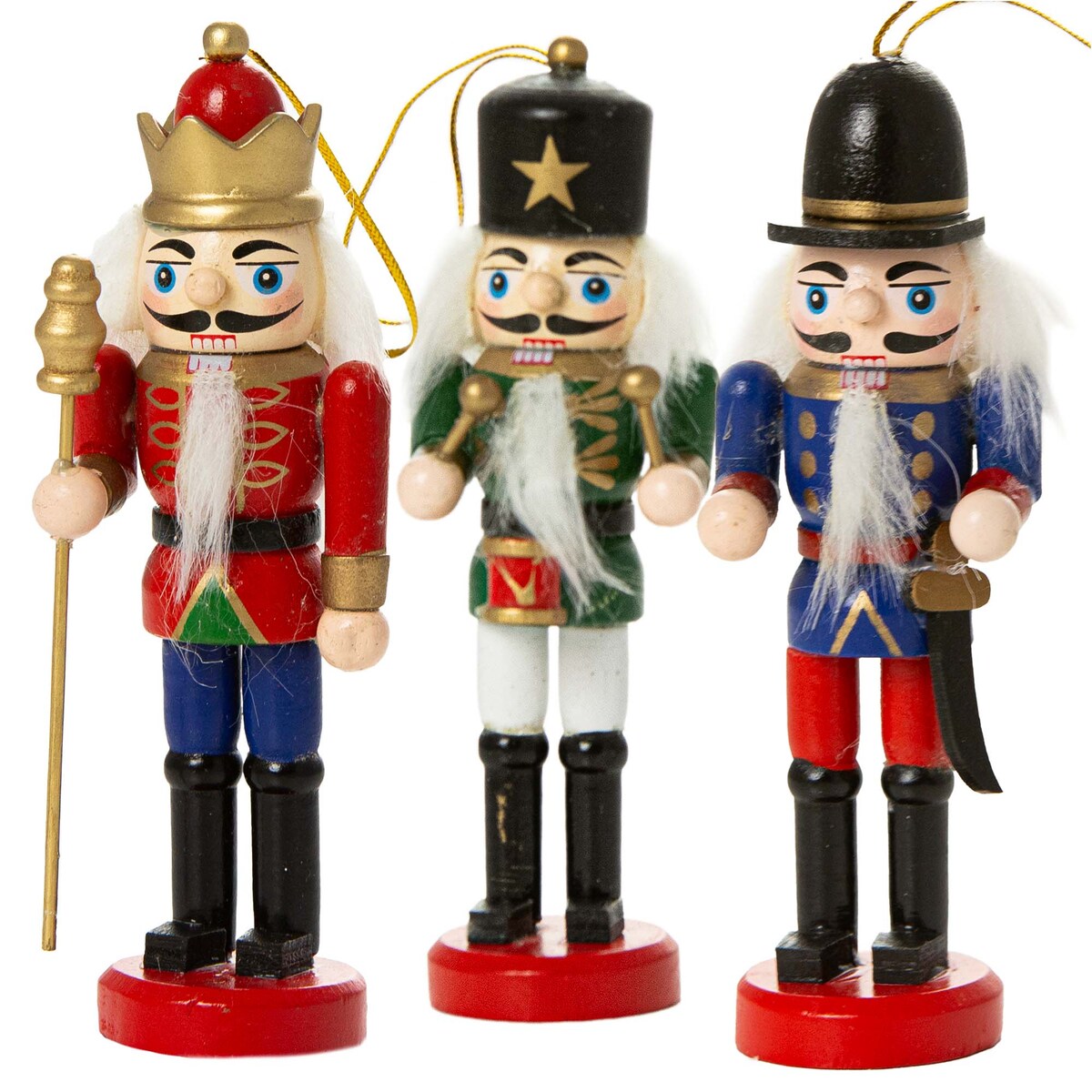 Zawieszka Bombka Zestaw Dziadek Do Orzechów 12,5 Cm Boże Narodzenie