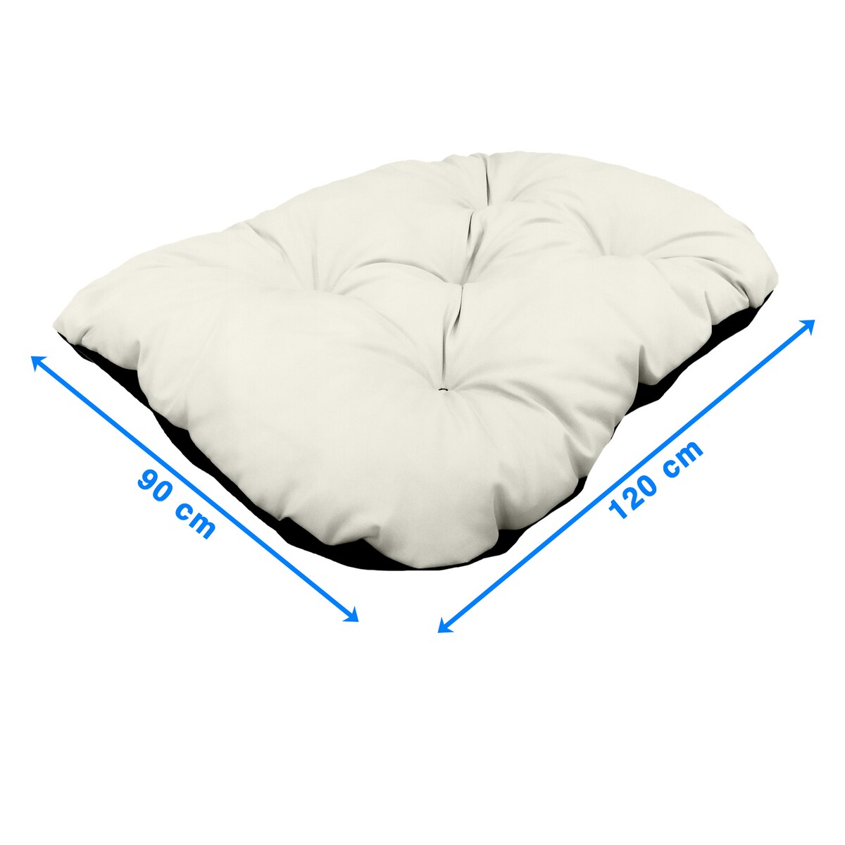 Legowisko Dla Psa Poduszka Posłanie Wytrzymałe 120X90 Cm Beżowe