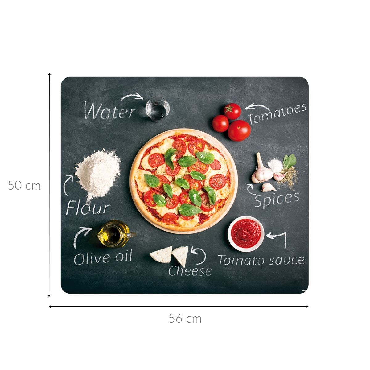 Szklana płyta kuchenna ze szkła hartowanego, PIZZA