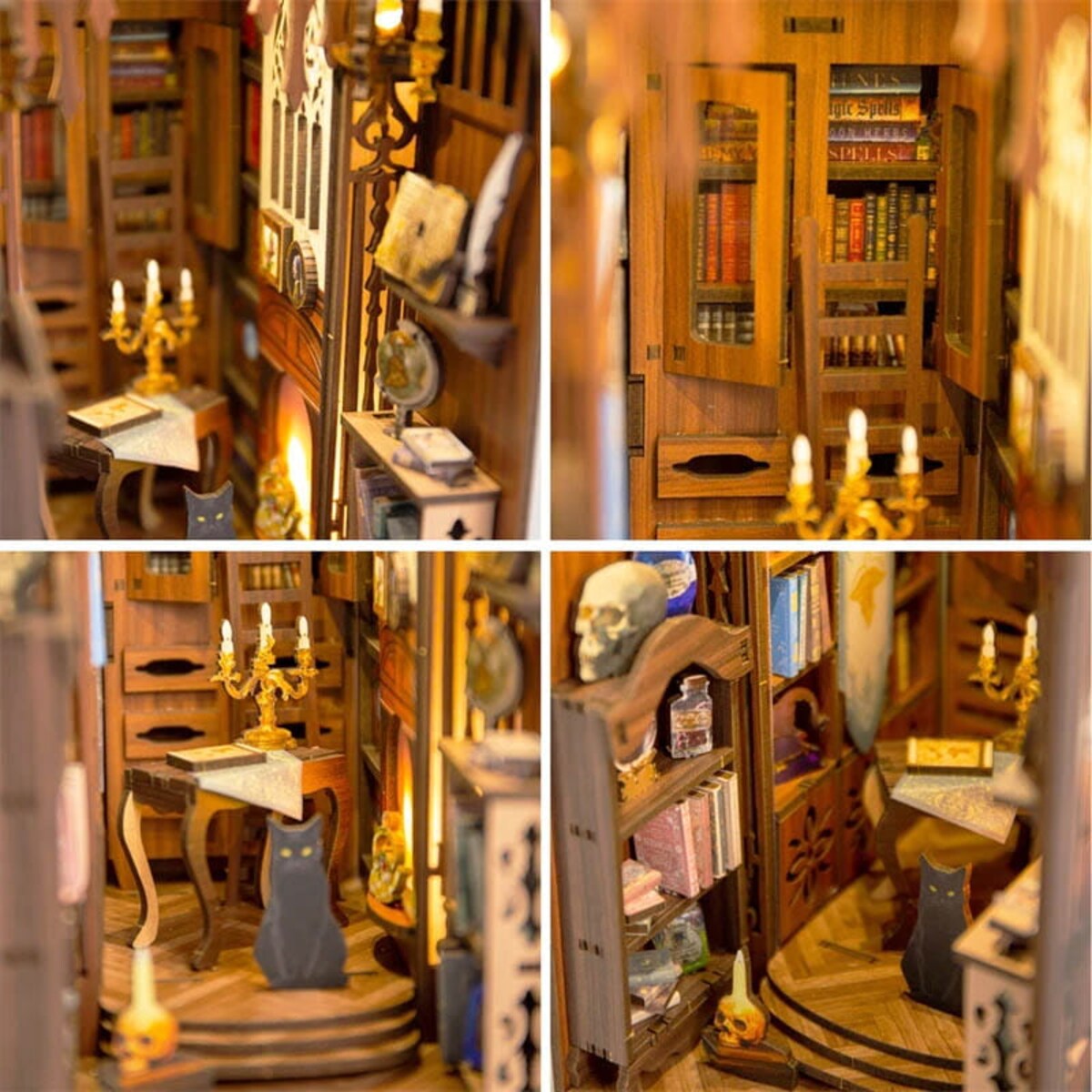 Miniaturowy domek Book Nook - Tajemnicza biblioteka