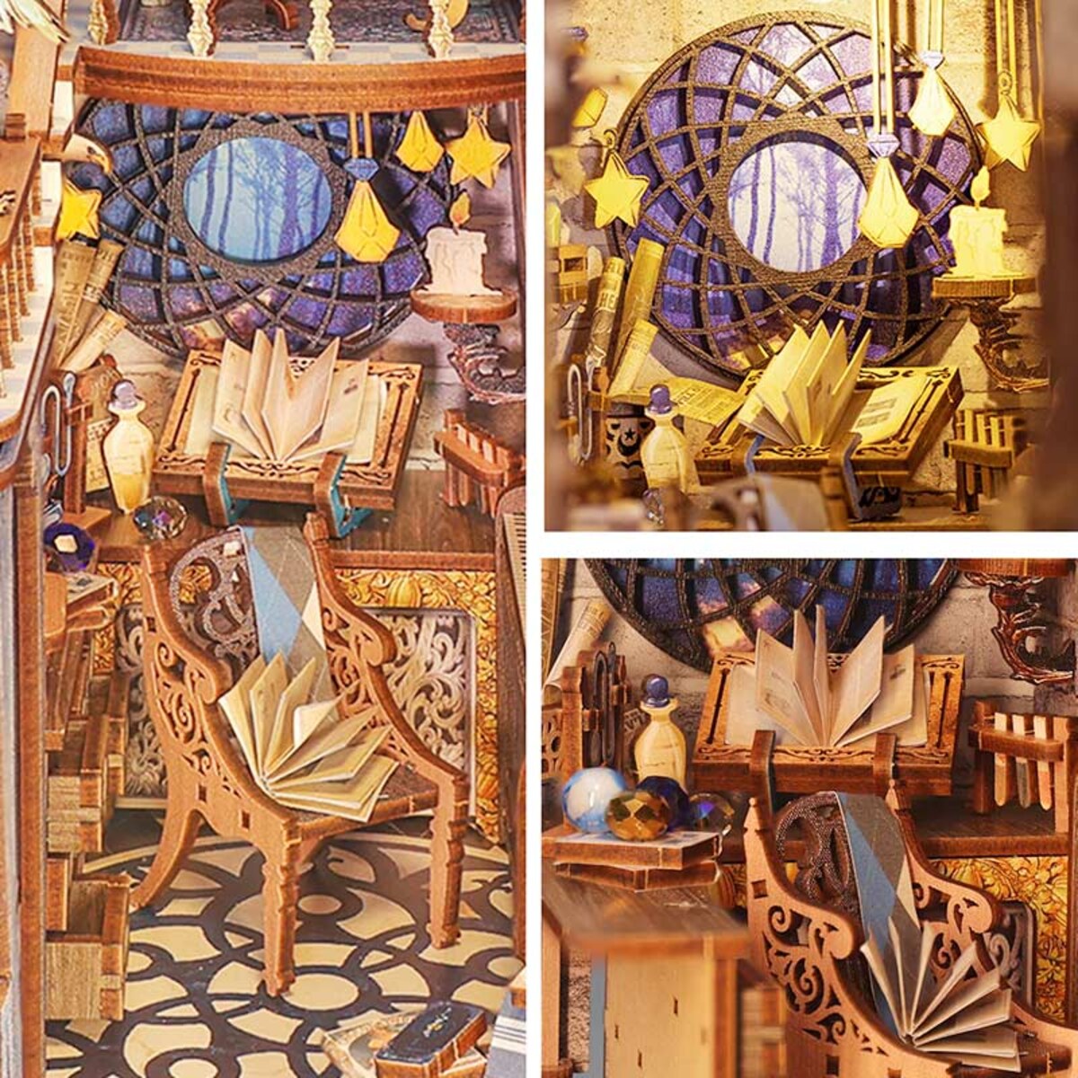 Miniaturowy domek Book Nook - Pracownia alchemika - CuteBee