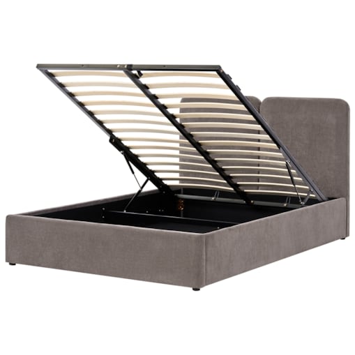 Łóżko z pojemnikiem ARBOIS 140 x 200 cm Beżowoszary