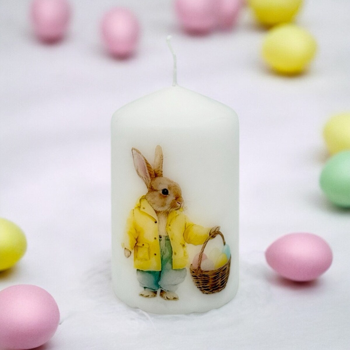 Świeca wielkanocna Zajączek wielkanocny Króliczek świeczka na Wielkanoc
