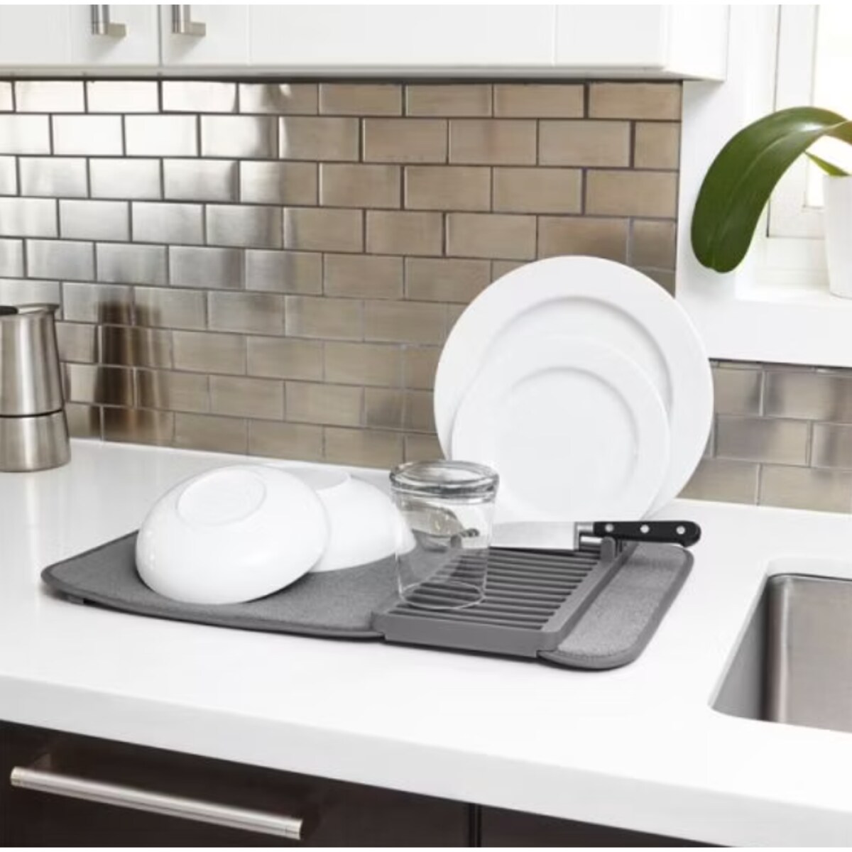 Suszarka do naczyń Udry Mini szara, Umbra