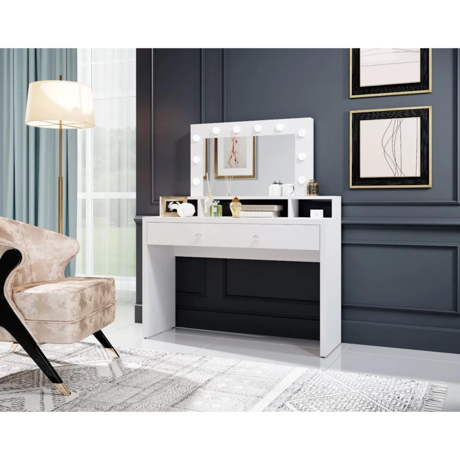 Toaletka ARIA biała połysk