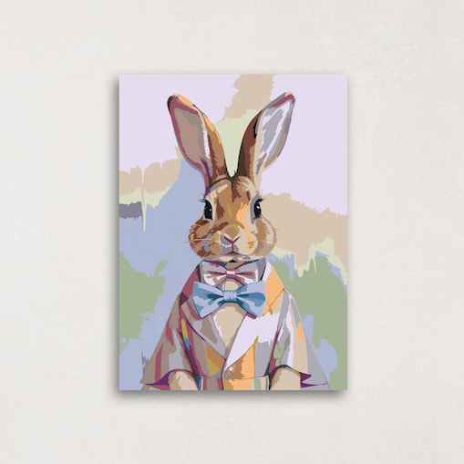 Malowanie po numerach, zestaw DIY – KRÓLIK 40x50 cm- Produkt PL