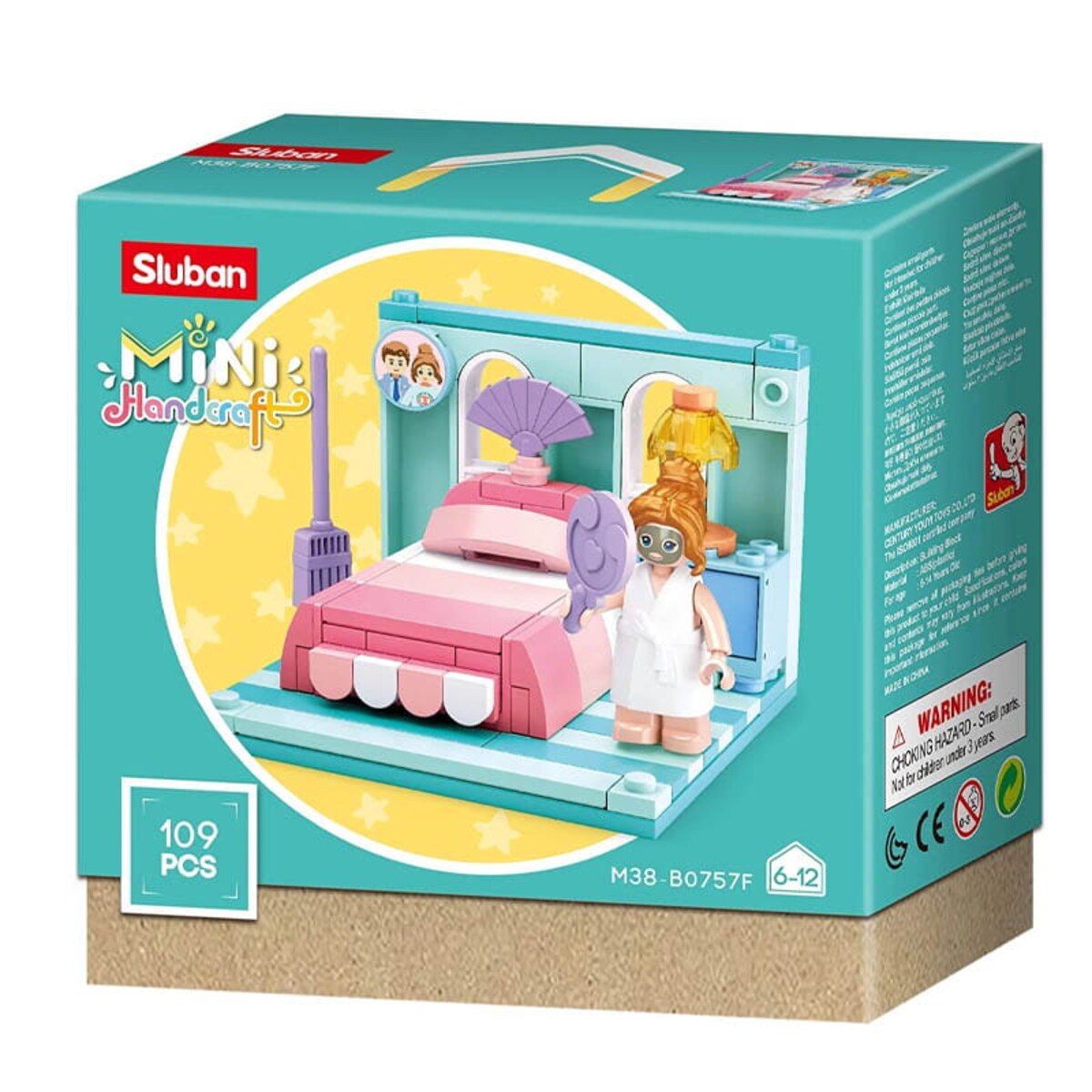 SYPIALNIA - mini pokoik klocki - Sluban - 109 elementów