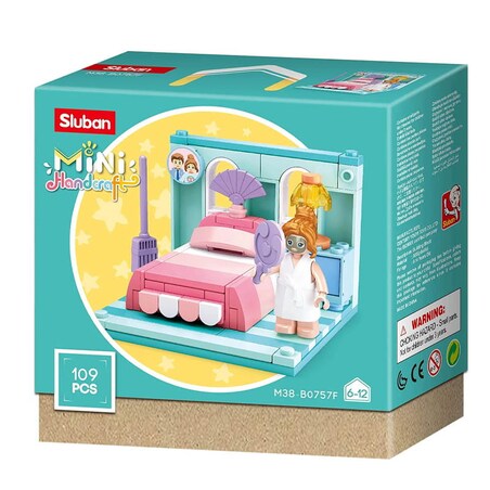 SYPIALNIA - mini pokoik klocki - Sluban - 109 elementów
