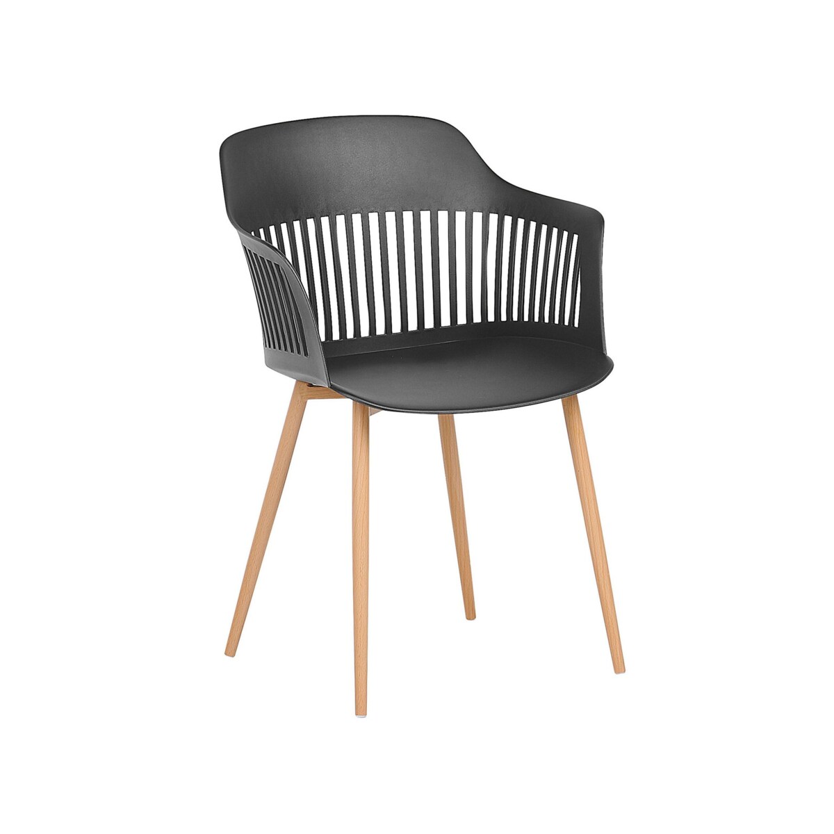 Zestaw 2 krzeseł do jadalni czarny BERECA