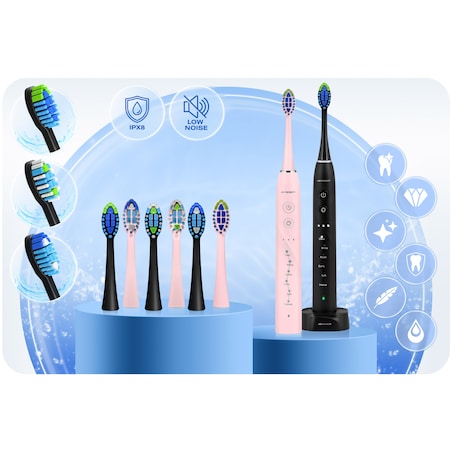 Szczoteczka soniczna do zębów Berdsen Galaxy Duo zestaw 2 szt. 322021