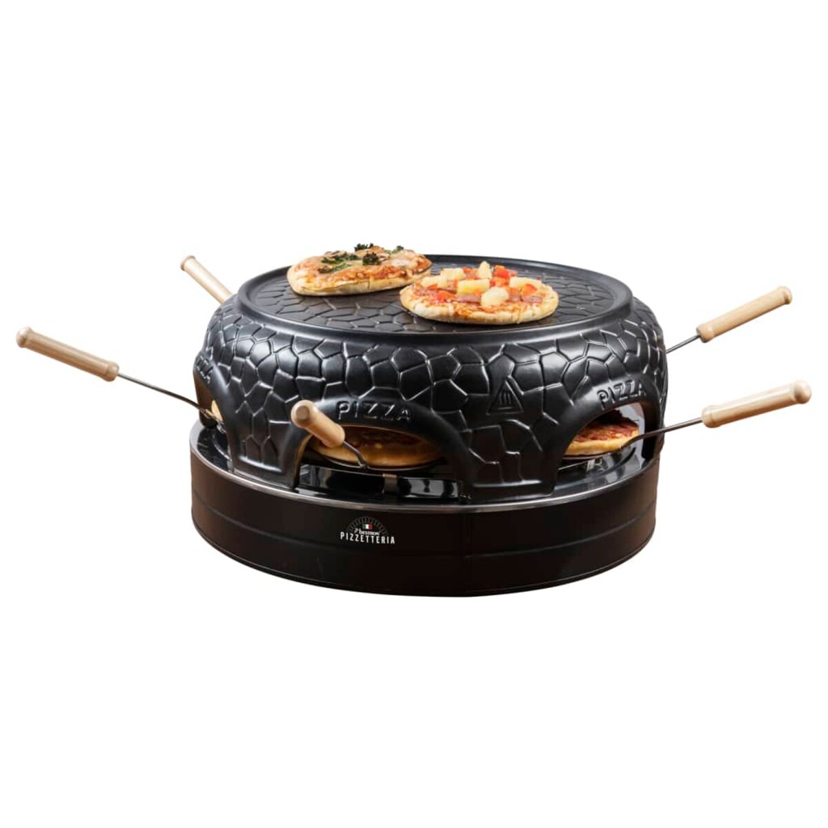 Bestron Opiekacz do pizzy dla 6 osób APD600Z, 910 W, czarny