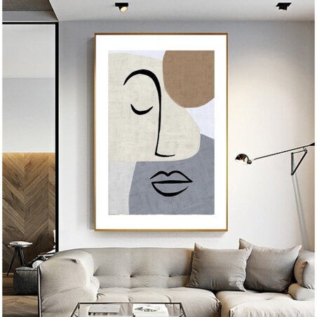 Poster Story, Plakat, Obraz - Abstrakcyjna Twarz Kobiety, wymiary 21 x 30 cm