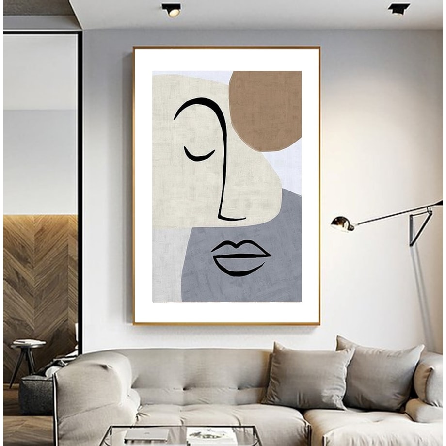 Poster Story, Plakat, Obraz - Abstrakcyjna Twarz Kobiety, wymiary 21 x 30 cm