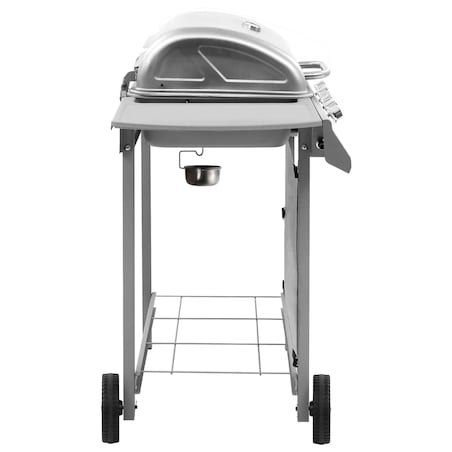 vidaXL Grill gazowy z 4 palnikami, srebrny