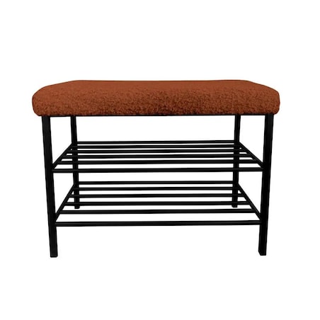 Stojak na buty z siedziskiem GAJA ROLF-10 czarny/cynamonowy