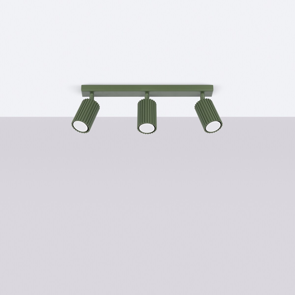 Plafon KARBON 3L zielony oliwkowy