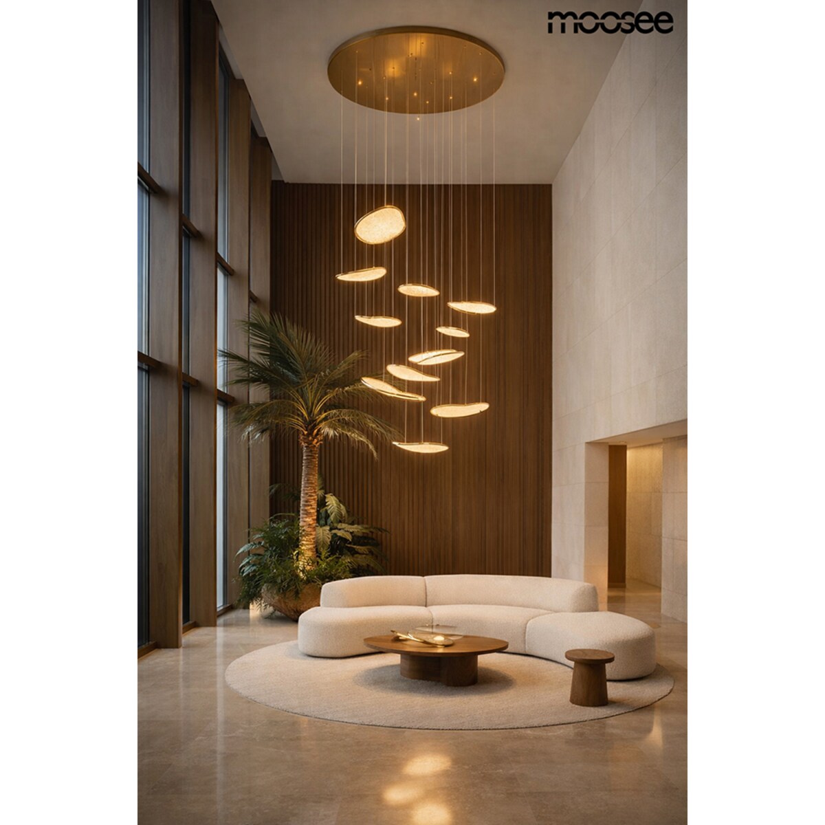 MOOSEE lampa wisząca MEDUSA LED złota