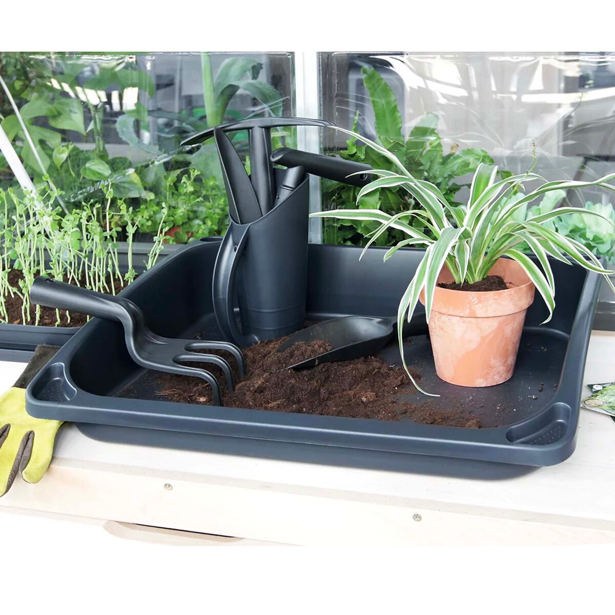 Zestaw Narzędzi Ogrodniczych Grabki Łopatka 6 El.