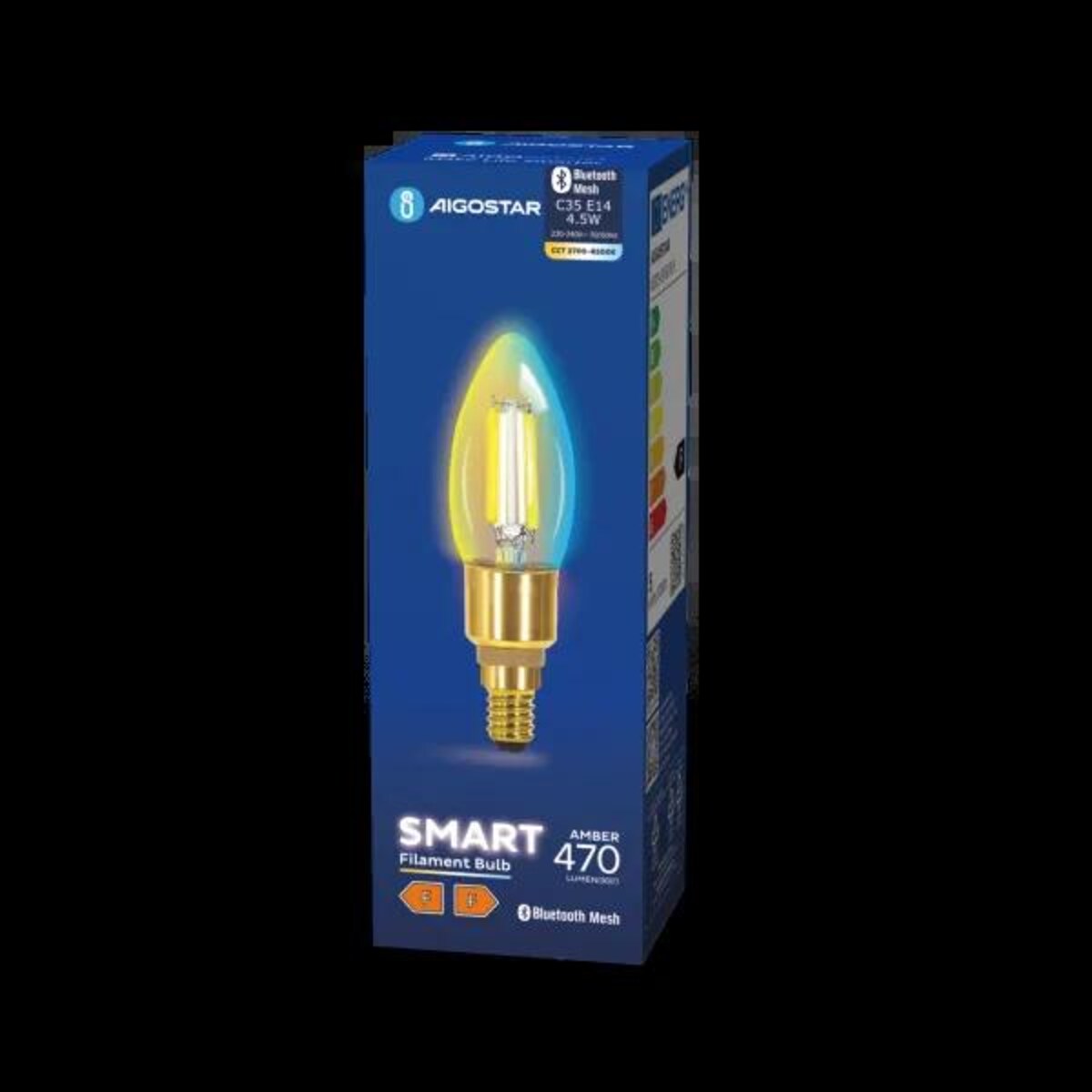 inteligentna żarówka bluetooth mesh c35 4.5w cct