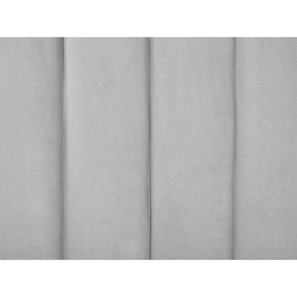 Łóżko welurowe 180 x 200 cm szare AMBILLOU