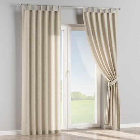 Zasłona na szelkach 1 szt. 130x260 naturalny len