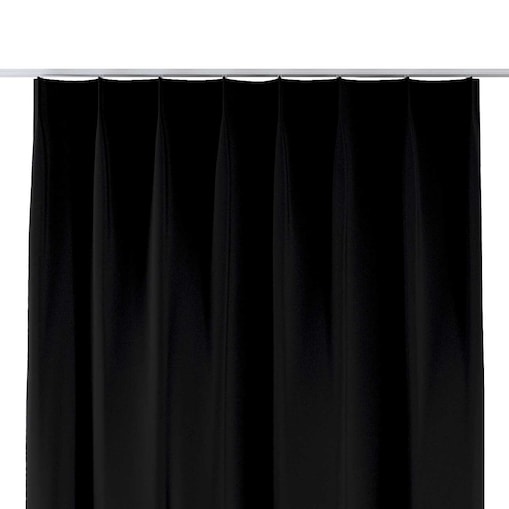 Zasłona na haczykach flex pojedynczych 130x260 czarny