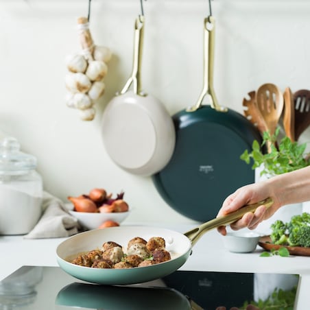 Patelnie ceramiczne SHADES Natural 20cm + 24cm + 28cm