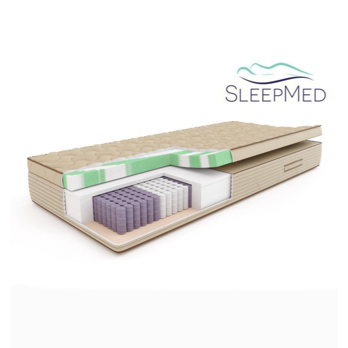 SLEEPMED NATURA HYBRID PLUS - materac naturalny, hybrydowy
