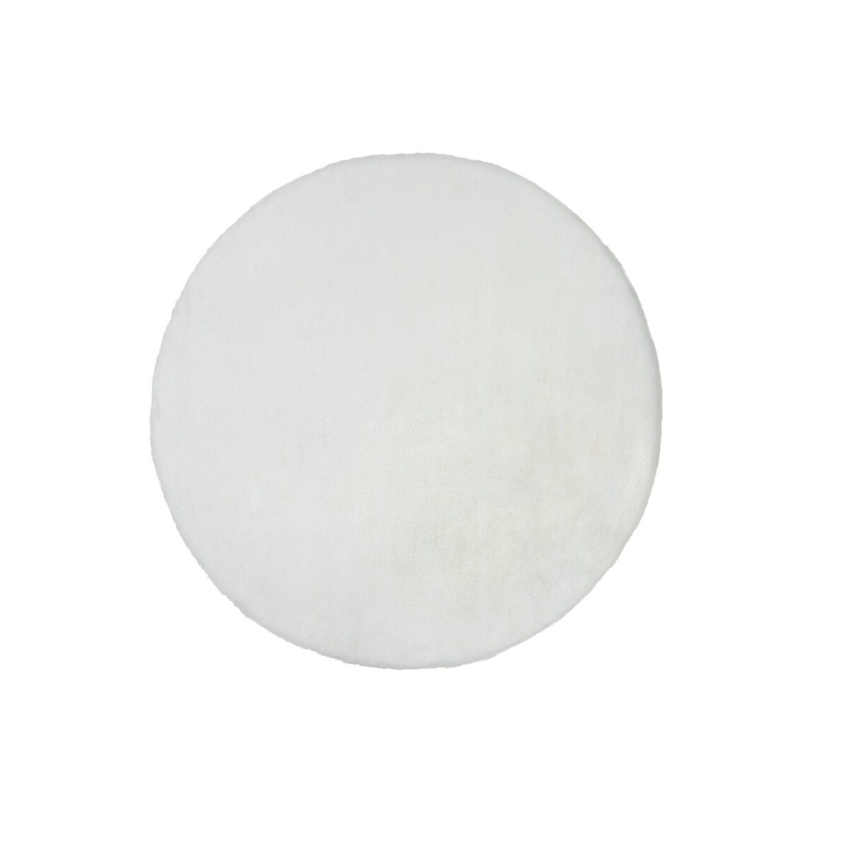 Dywan BUNNY koło biały IMITACJA FUTRA koło 120 cm