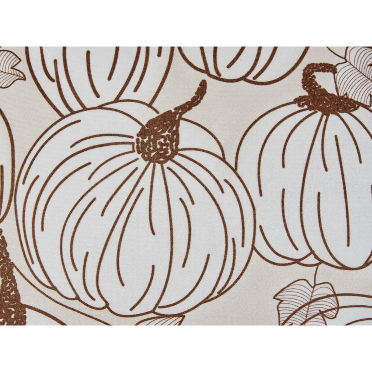 2 welurowe poduszki dekoracyjne w dynie 45 x 45 cm beżowe GOURD