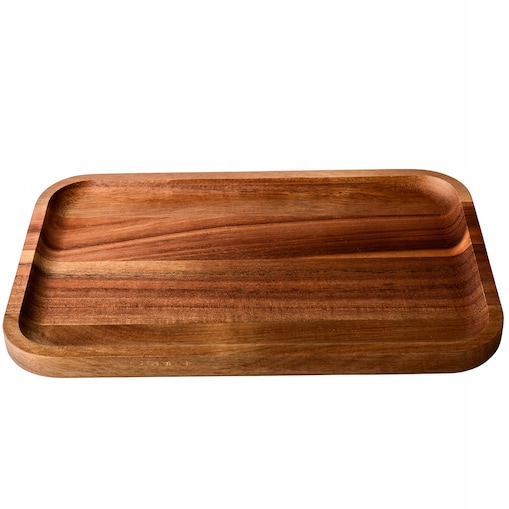 TACA KUCHENNA DREWNIANA NA NACZYNIA KLUCZE BOHO DO SALONU DOMU AKACJA