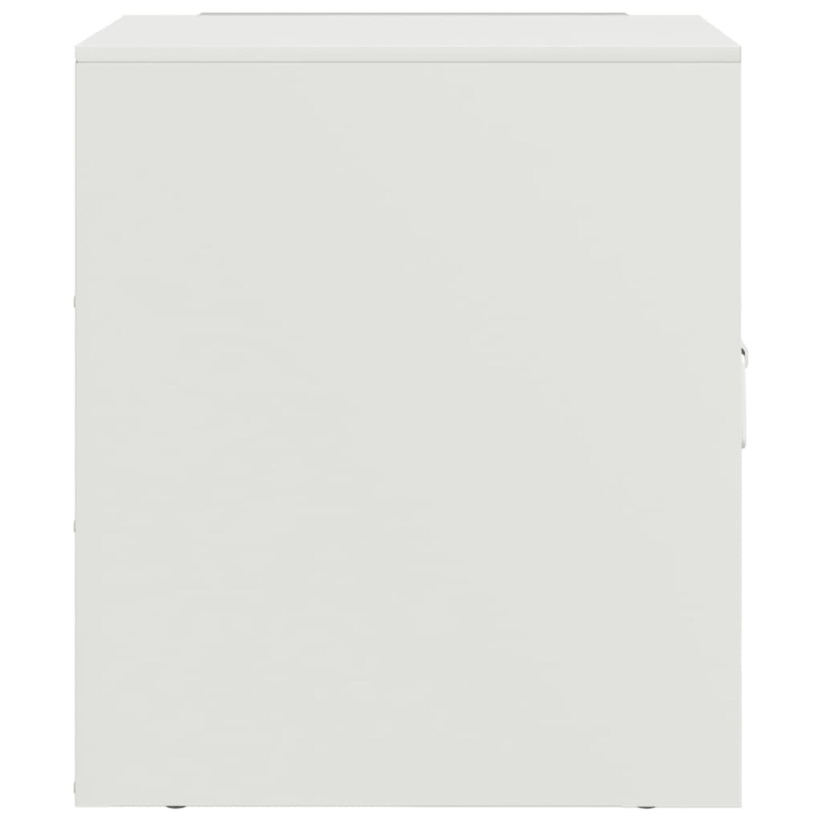 vidaXL Szafki nocne, 2 szt., białe, 34,5x39x44 cm, stal