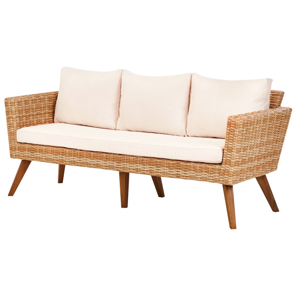 Zestaw ogrodowy ze stolikiem dla 5 osób VITTORIA XL Technorattan Złamana biel