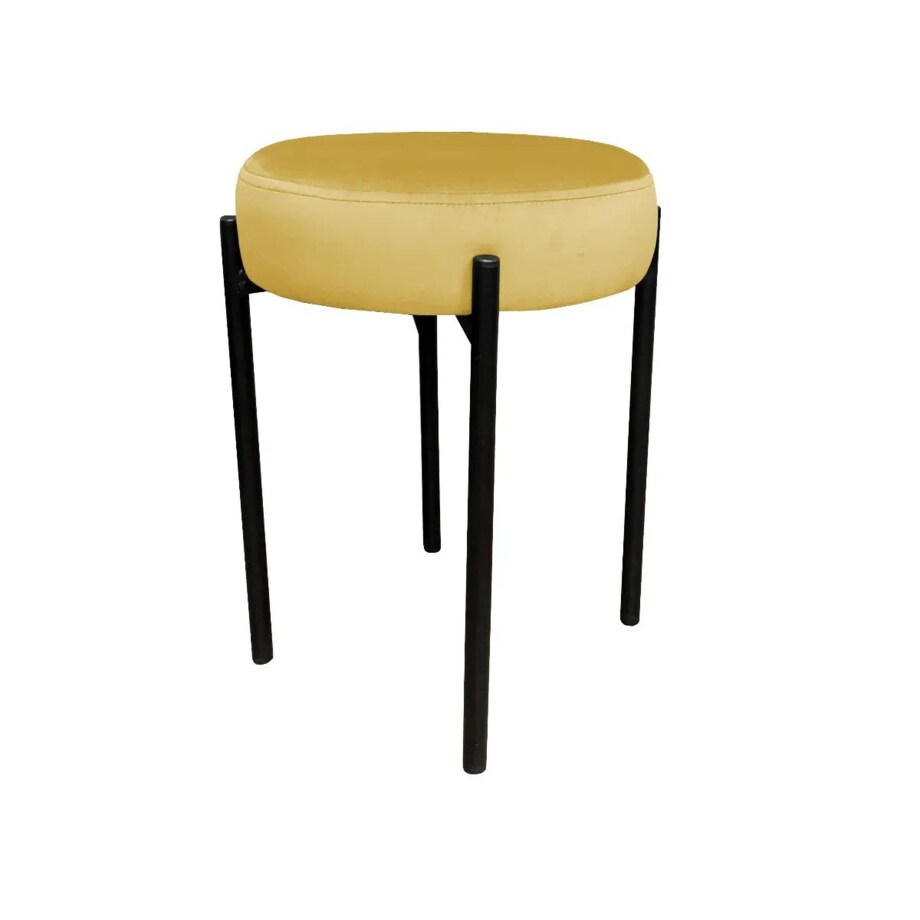 Taboret TORIN MG VELVET musztardowy/curry