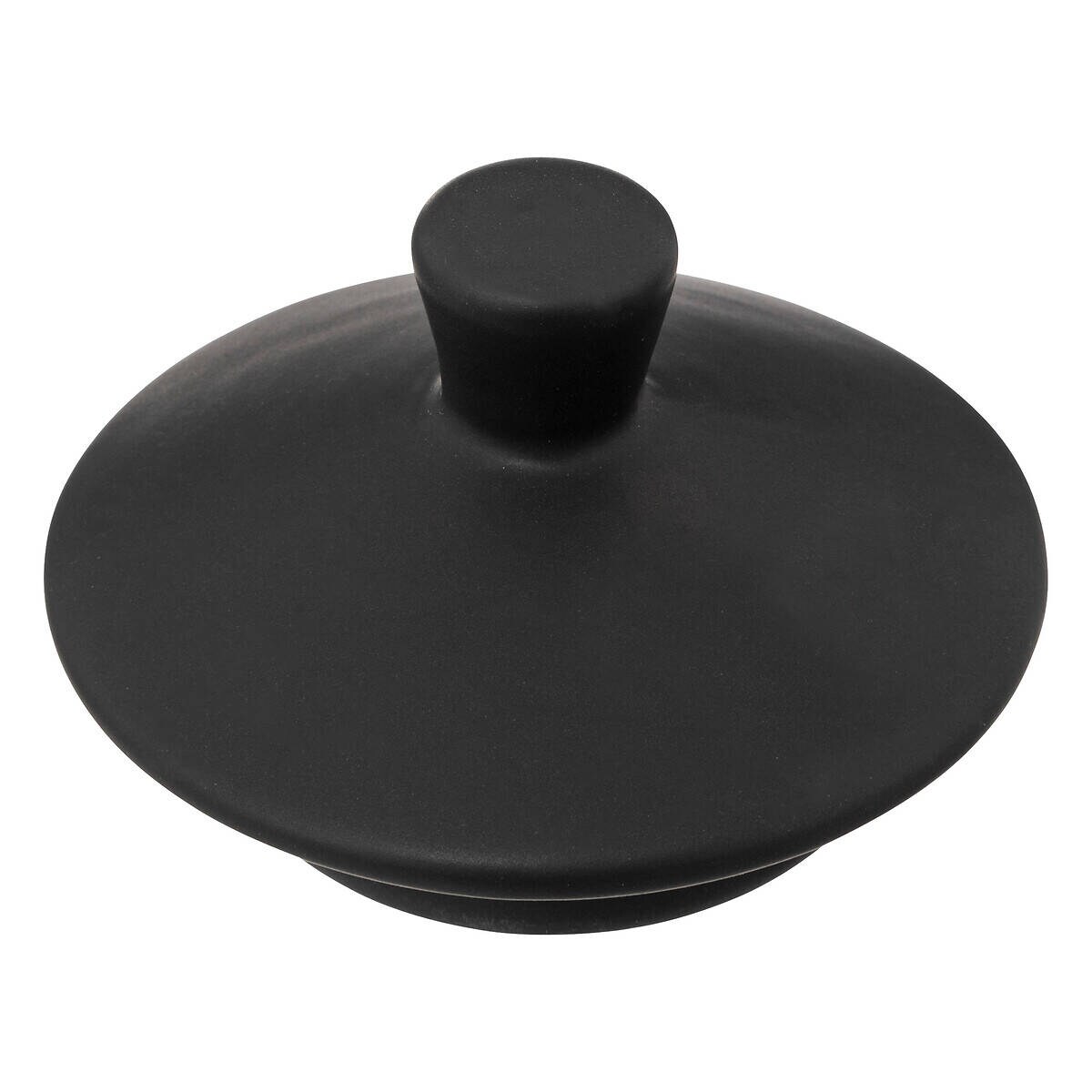 Dzbanek na herbatę CERA, ceramiczny, czarny, 1 l