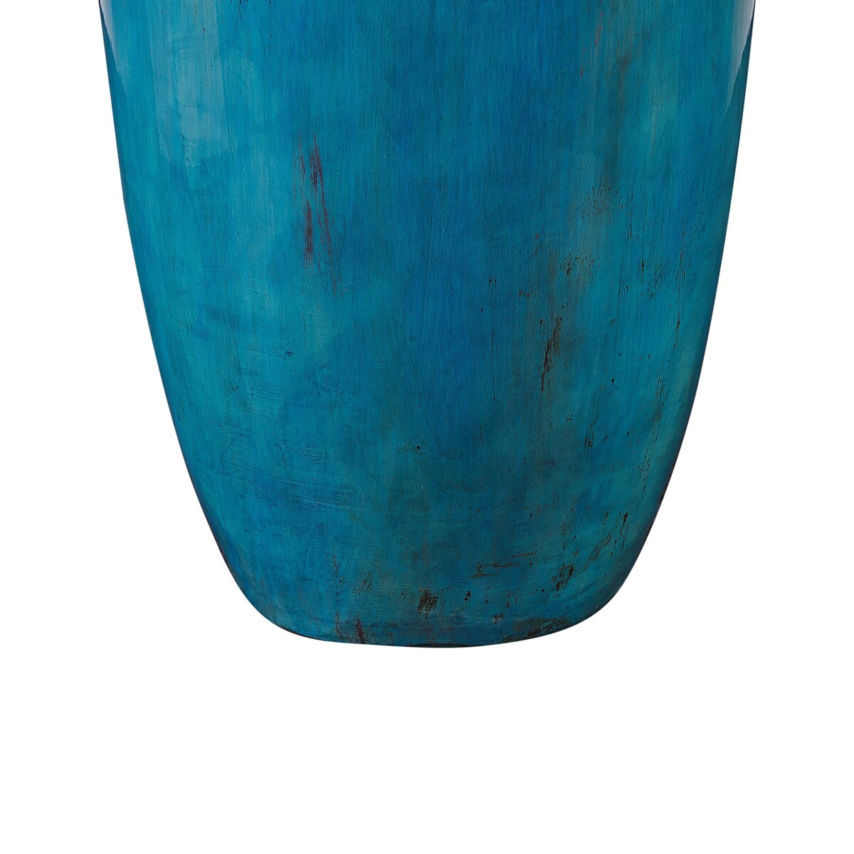 Wazon dekoracyjny z terakoty niebieski MILETUS