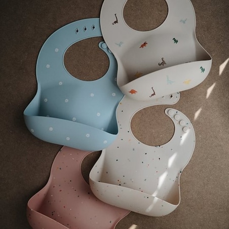 Mushie Śliniak Silikonowy Vanilla Confetti