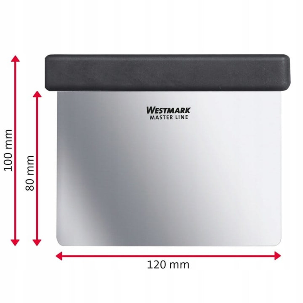 Skrobak szpatułka łopatka do ciasta nóż cukierniczy miarka Master Line 8x1