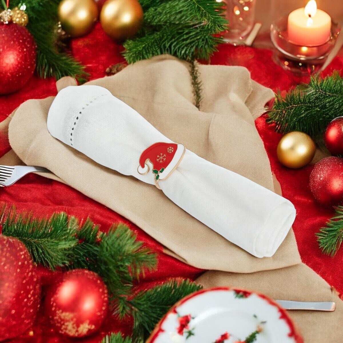 Obrączki na serwetki 2 szt. HATTU 4x3,7x3,5 cm