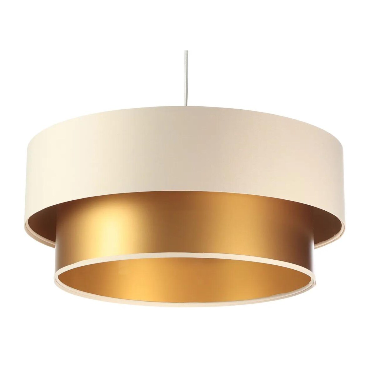 Lampa wisząca DOUBLE CREAM 60 kremowa/złota