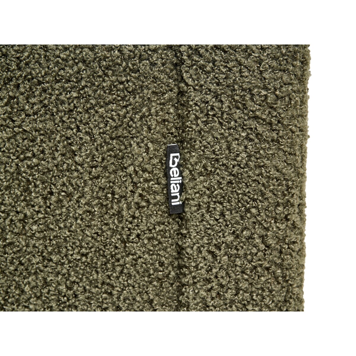 Łóżko z pojemnikiem bez zagłówka Boucle DINAN 180 x 200 cm Ciemnozielony