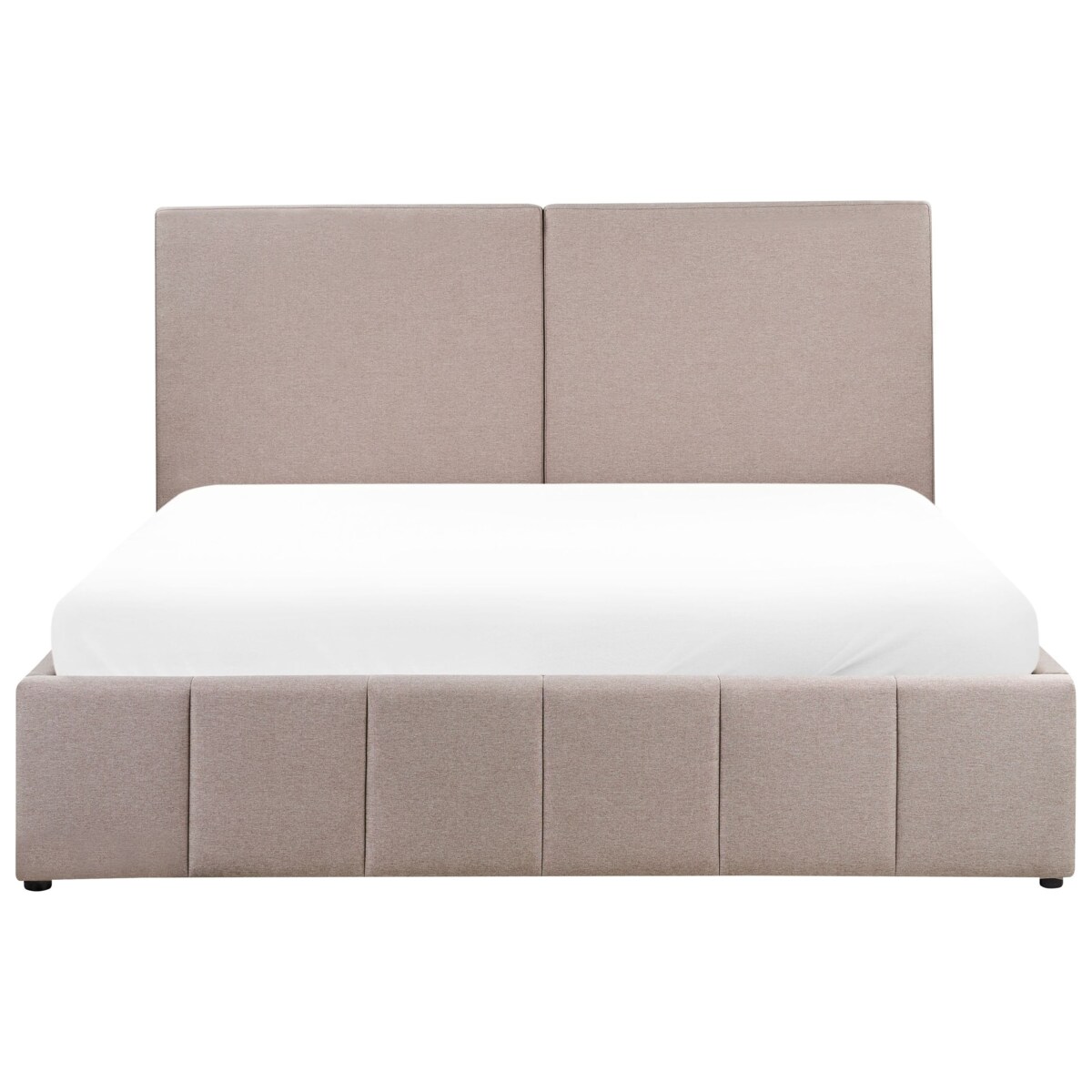 Łóżko z pojemnikiem CASTELNAVET 180 x 200 cm Beżowoszary