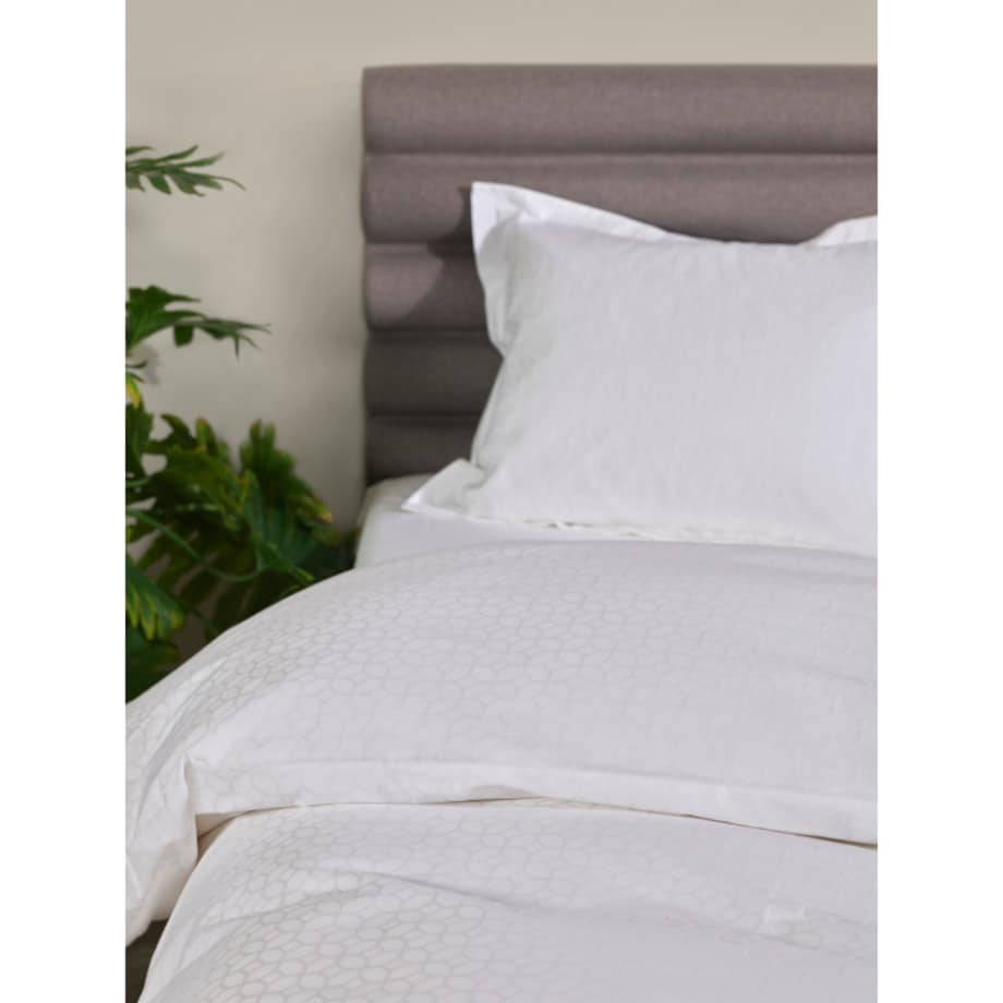 Poszwa na kołdrę Home by Tempur® Luxe Jacquard Cotton 160x200 Biel