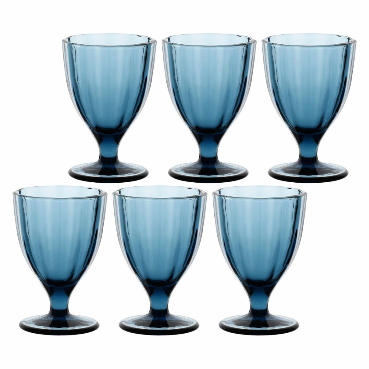 Zestaw 6 kieliszków Amami - Niebieski, 300 ml