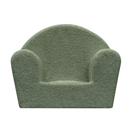 Fotelik Mati, zielony, 52 x 34 x 41,5 cm, Boucle