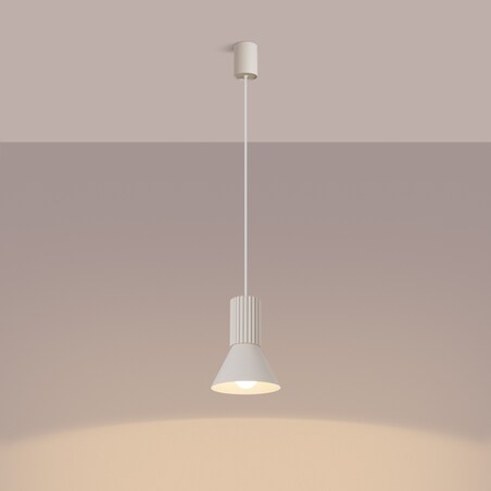 Lampa wisząca ESTRIA 1 beżowa