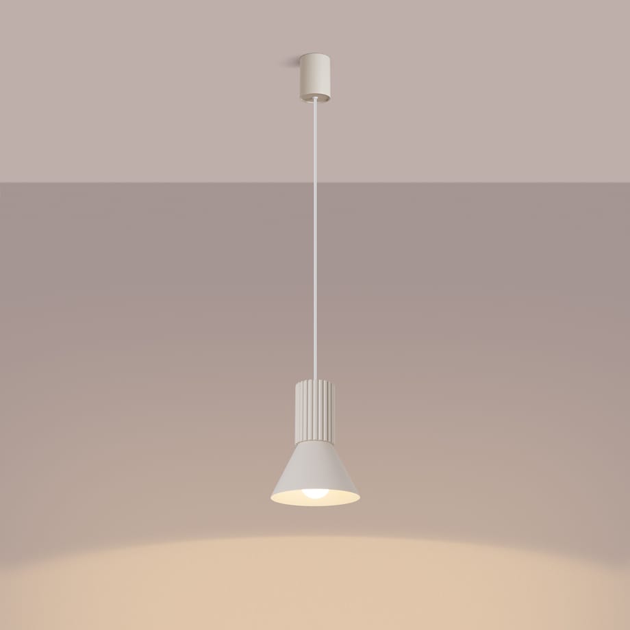 Lampa wisząca ESTRIA 1 beżowa