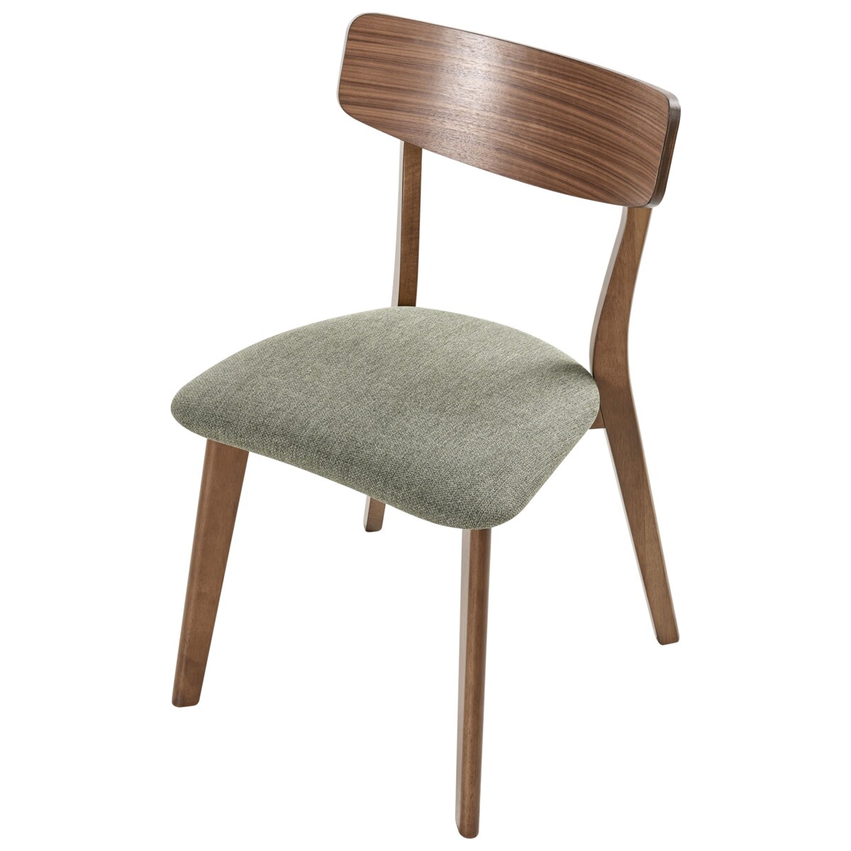 Zestaw 2 krzeseł do jadalni HOPE Drewno Ciemny brąz/ zielony