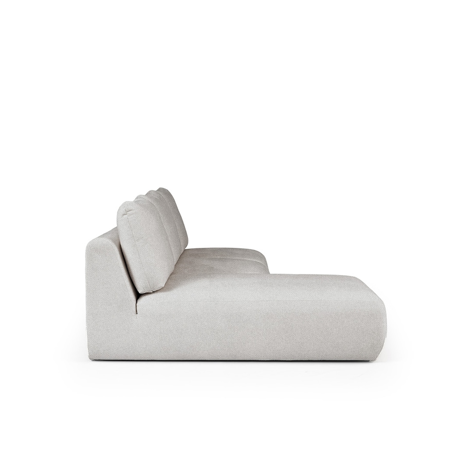 Mirel Sofa narożna lewa bez podłokietników szara