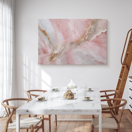 Obraz Różowy Marmur Abstrakcja Imitacja Kamienia 120x80cm